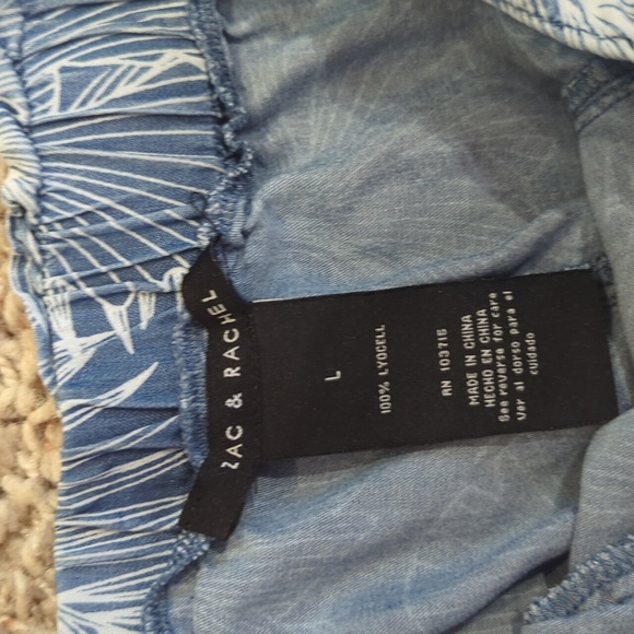 Palm print Zac and Rachel pants size L - Picture 2 of 3